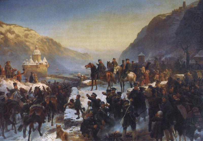 Wilhelm Camphausen Bluchers Heer setzt in der Silvesternacht china oil painting image
